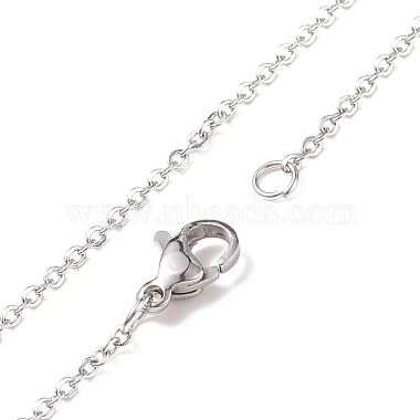 Collier pendentif cage en pierres précieuses naturelles avec 304 chaînes de câbles en acier inoxydable pour femmes(X-NJEW-JN03905-01)-6