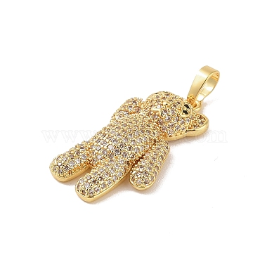 Brass Micro Pave Cubic Zirconia Pendants(KK-E111-44C-G)-2