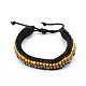 Adjustable Seed Bead Braided Beaded Bracelets for Men Women(BJEW-JB06288-02)-1