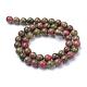 Natural Unakite Bead Strands(G-R345-8mm-49)-2