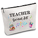 Teachers' Day Polycotton Custom Canvas Storage Bags(ABAG-WH0029-071)-1