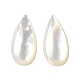 Cabochons de coquillage blanc naturel(SSHEL-M022-04)-1