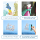 Gorgecraft 16Sheets 4 Style Waterproof PVC Colored Laser Stained Window Film Adhesive Stickers(DIY-WH0256-058)-5