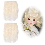 Wool Doll Hairs, for DIY Doll Making, Floral White, 180x110x2mm(DIY-WH0622-566D)