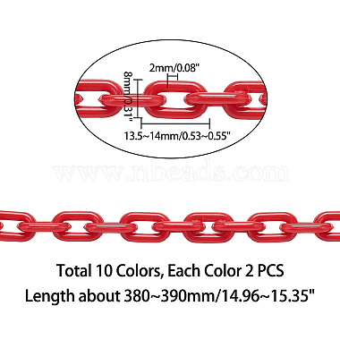 Pandahall элитные кабельные цепи из АБС-пластика(KY-PH0001-04)-2