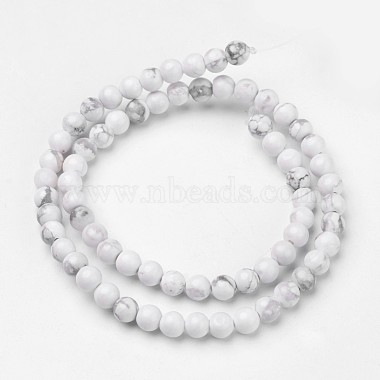 Chapelets de perles en howlite naturelle(G-D809-10-6mm)-2