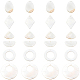 24Pcs 6 Styles Natural Freshwater Shell Pendants(SHEL-SC0002-01)-1