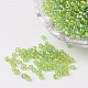 Round Trans. Colors Rainbow Glass Seed Beads(X-SEED-A007-3mm-164)-1