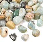 Natural Flower Amazonite Beads, No Hole/Undrilled, Nuggets, 14~20x15~37x5~16mm(GG-CBAD0F6-C01-01)