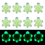12Pcs Luminous Resin Cabochons, for Jewelry Making, Glow in the Dark, Tortoises, Lime Green, 31.5x26.5x10.5mm(RESI-TA0004-55A)