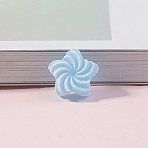 Resin Imitation Candy Cabochons, Star, Deep Sky Blue, 17.5x17.5x6.5mm(RESI-H034-46A)