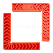 8 Inch Plastic Precision Machinist Square, Engineer Woodworking Square, L-Shaped, Dark Orange, 19.9x19.9x2.8cm(TOOL-WH0051-78D)
