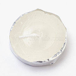 Candle, Fire Wax Seal Wax Sealing Stamps Tools, Flat Round, White, 35x8mm(DIY-WH0056-01)