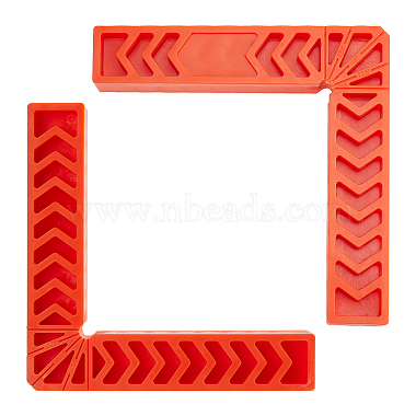 Dark Orange Plastic Rulers