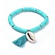 Handmade Polymer Clay Heishi Beads Stretch Bracelets(BJEW-JB04251-M)-2