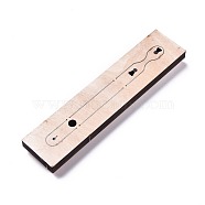 Wood Cutting Dies, with Steel, for DIY Scrapbooking/Photo Album, Decorative Embossing DIY Paper Card, Rectangle, 25.9x5.8x2.4cm(DIY-WH0146-59)