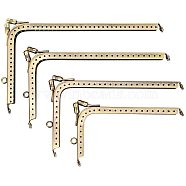 Iron Purse Handle Frame, For Bag Sewing Craft Tailor, Antique Bronze, 4pcs/set(FIND-PH0015-41)