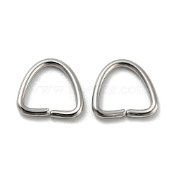 304 Stainless Steel D Rings, Buckle Clasps, For Webbing, Strapping Bags, Garment Accessories, Stainless Steel Color, 7.5x8x1mm, Inner Diameter: 5.5x6mm(STAS-Z048-02A)