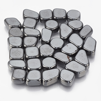 Magnetic Synthetic Hematite Beads, No Hole/Undrilled, Nuggets, 19~34x14~26x11~12mm, about 55pcs/1000g