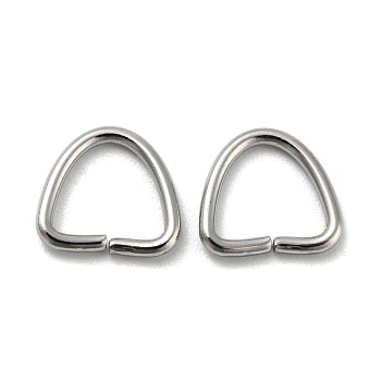 304 Stainless Steel D Rings, Buckle Clasps, For Webbing, Strapping Bags, Garment Accessories, Stainless Steel Color, 7.5x8x1mm, Inner Diameter: 5.5x6mm