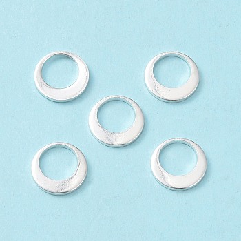 304 Stainless Steel Charms, Ring, Silver, 10x1mm