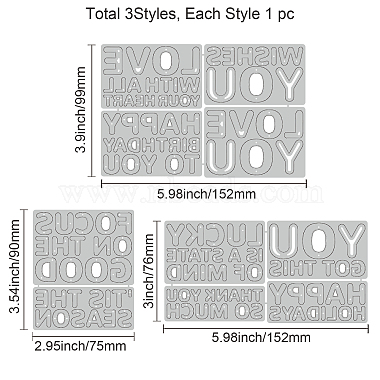 3Pcs 3 Styles Carbon Steel Cutting Dies Stencils(DIY-WH0309-815)-6