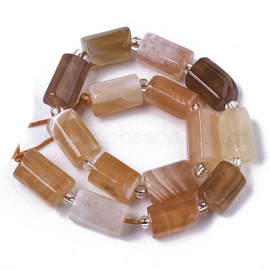 Synthetic Orange Botswana Agate Beads Strands(X-G-N327-04-02)-2