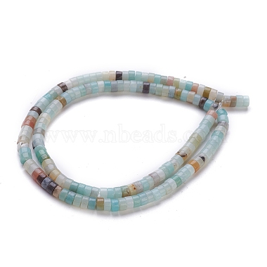 Brins de perles d'amazonite de fleurs naturelles(G-H230-36)-3