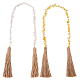 Natural Quartz Crystal & Lampwork Wall Hanging Decorations(HJEW-AR00011-02)-1