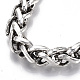 Men's Alloy Wheat Chain Bracelets(BJEW-T014-07AS)-4