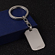 Rectangle 304 Stainless Steel Keychain(KEYC-H014-05)-3