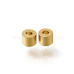 Brass Beads, Column, Rack Plating, Long-Lasting Plated, Golden, 2.5x2mm, Hole: 1mm(KK-CBA0DF0-09A-G)
