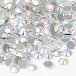 Glass Hotfix Rhinestone, Grade AA, Flat Back & Faceted, Half Round, Crystal AB, SS20, 4.6~4.8mm, about 1440pcs/bag(RGLA-A019-SS20-101)