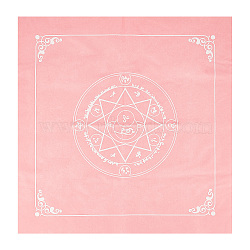 Velvet Tarot Tablecloth for Divination, Tarot Card Pad, Pendulum Tablecloth, Square with Star/Fox Pattern, Star Pattern, 495x490x0.5mm(AJEW-WH0324-14B)