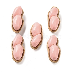 Opaque Resin Decoden Cabochons, Imitation Nut, Peanut, Pink, 29x12x12mm(RESI-H156-02-05)