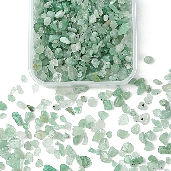 50G Natural Aventurine Chip Beads, No Hole/Undrilled, 2~8x2~4mm