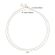 Brass Round Snake Chain Necklace for Men Women(MAK-YW0001-09)-4