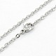 Unisex Casual Style 304 Stainless Steel Cable Chain Necklaces(STAS-O037-45P)-1