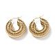 Chunky Vintage Grooved Hoop Earrings for Women(EJEW-O096-52G)-2