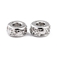 Brass Micro Pave Clear Cubic Zirconia Beads(ZIRC-P091-02B-RS)-2