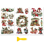 3 Sheets 3 Styles PVC Waterproof Decorative Stickers, Self Adhesive Decals for Furniture Decoration, Mixed Shapes, 300x150mm, 1 sheet/style(DIY-WH0404-182)