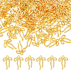 100Pcs Alloy Pendants, Bowknot Charms, Golden, 21.5x14.5x2.5mm, Hole: 2mm(FIND-DC0008-25)