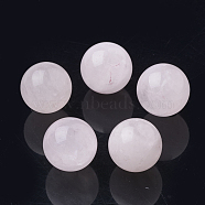 Natural Rose Quartz Beads, Gemstone Sphere, Round, No Hole/Undrilled, 12mm(X-G-S289-20-12mm)
