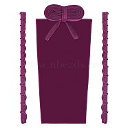 Bridal Dress Zipper Replacement, Adjustable Fit Satin Corset Back Kit, Lace-up Formal Prom Dress, Beige, 465~4400x17~256x1~2.5mm(AJEW-WH0348-182D)