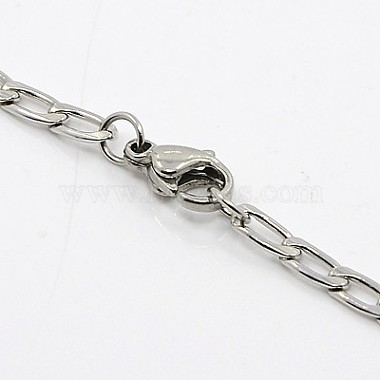 Curb Chain Necklace for Men(NJEW-F027-11)-3