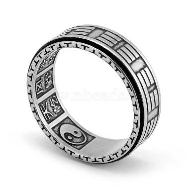 Yin-yang Titanium Steel Finger Rings