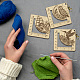 Wooden Square Frame Crochet Ruler(DIY-WH0536-004)-5