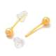 Ceramic Round Ball Stud Earrings(EJEW-Q768-18E)-2