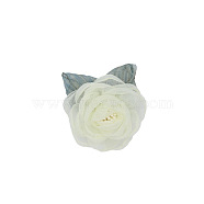 3D Cloth Flower, for DIY Shoes, Hats, Headpieces, Brooches, Clothing, Floral White, 50~60mm(PW-WG67516-06)