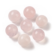 Natural Rose Quartz No Hole Sphere Beads, Round, 10mm(G-K353-04A-01)